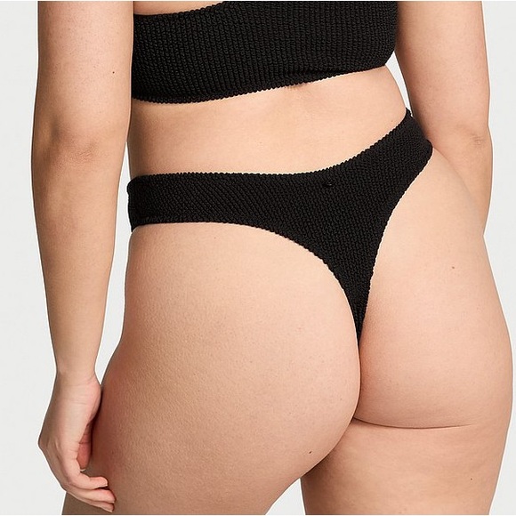 NWT Victoria’s Secret SWIM Crinkle Thong Bikini Bottom - Picture 1 of 8